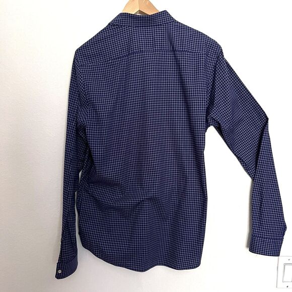 Scotch & Soda Shirt Mens Large Blue Adult Regular Check Long Sleeve Off Piste - Picture 12 of 12